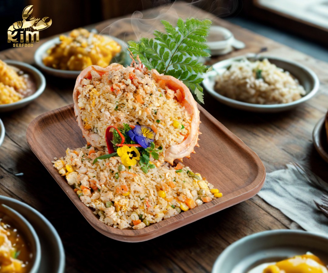 Cơm chiên hải sản ngon khi đặt bàn Kim Seafood
