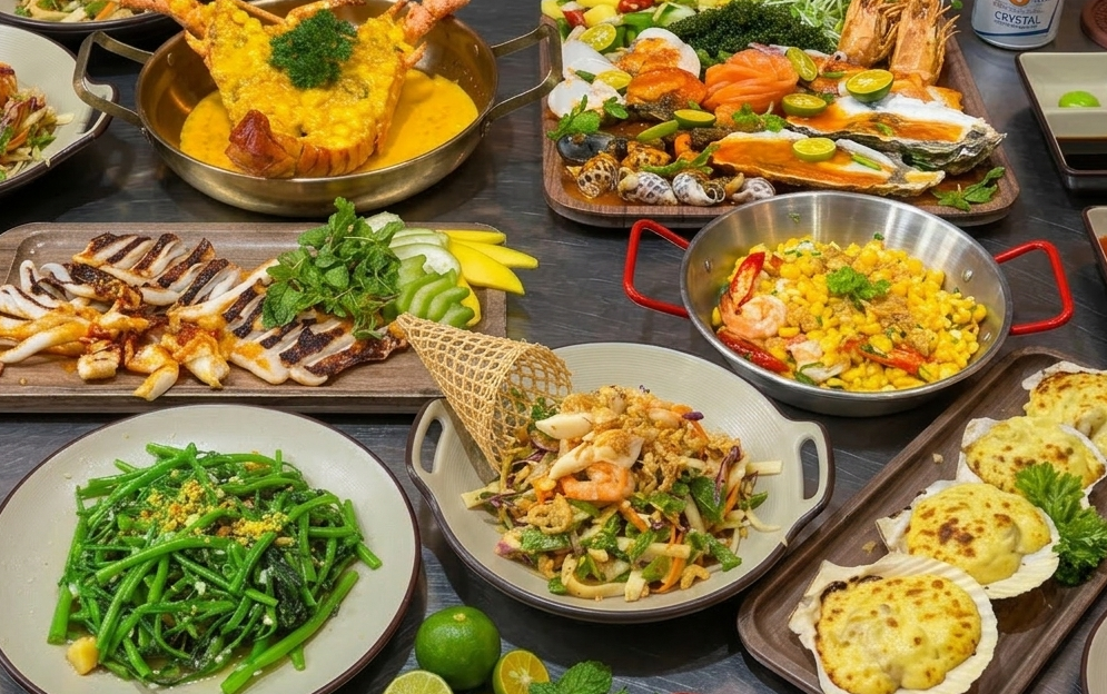Вкусный Морепродукты: опыт в ресторане Kim Seafood