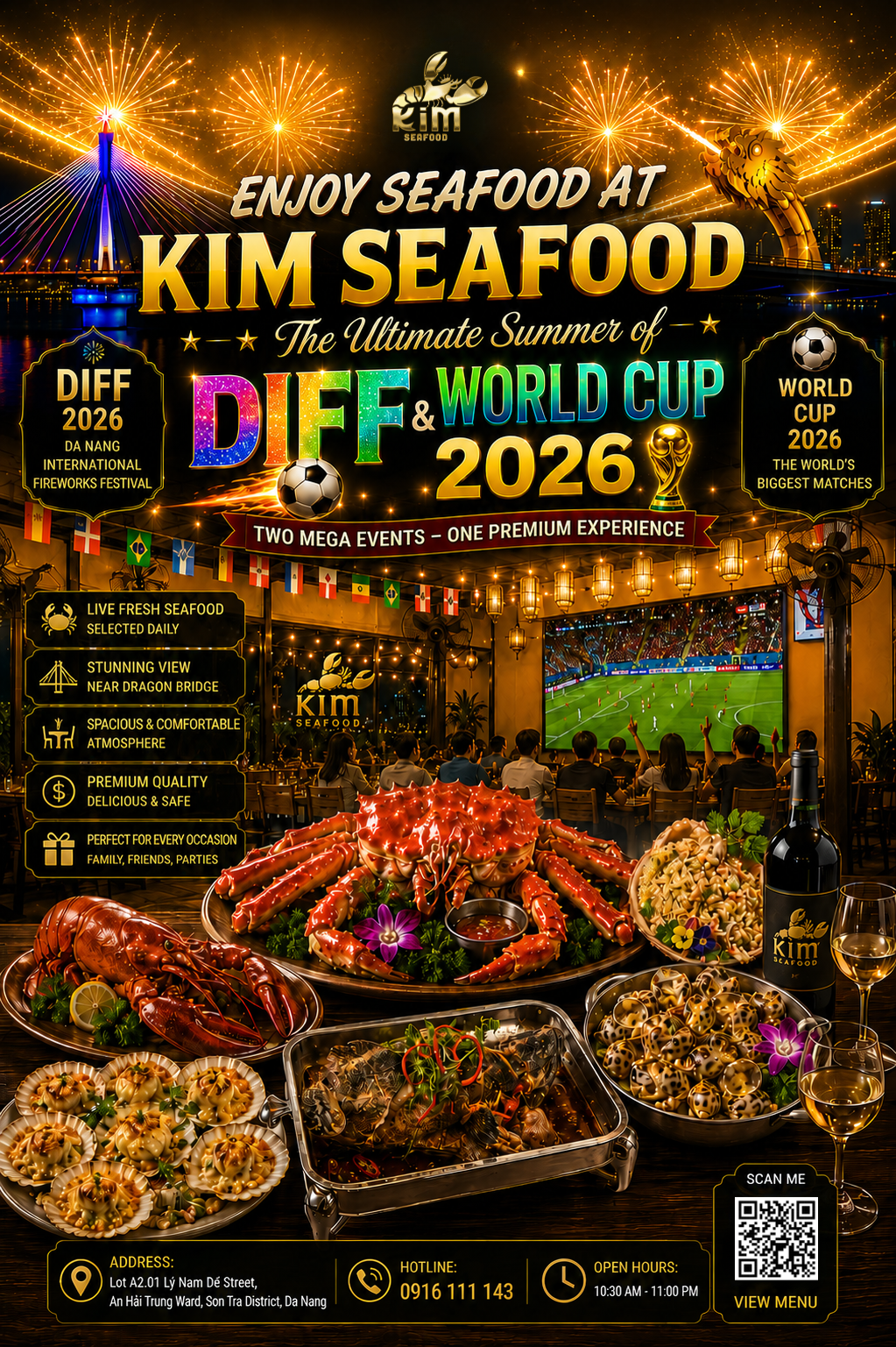 Kim Seafood Da Nang – Seafood Dining Across the Full DIFF and World Cup 2026 Summer