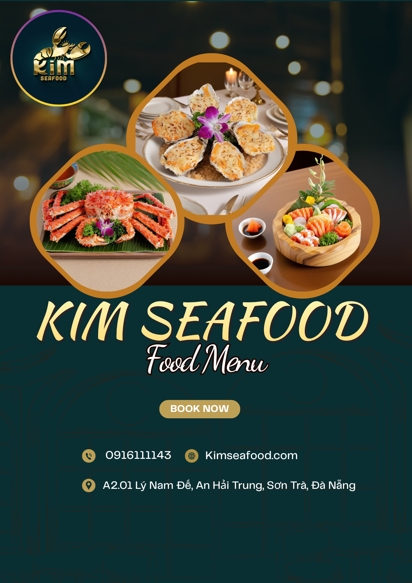 thực đơn hải sản cao cấp