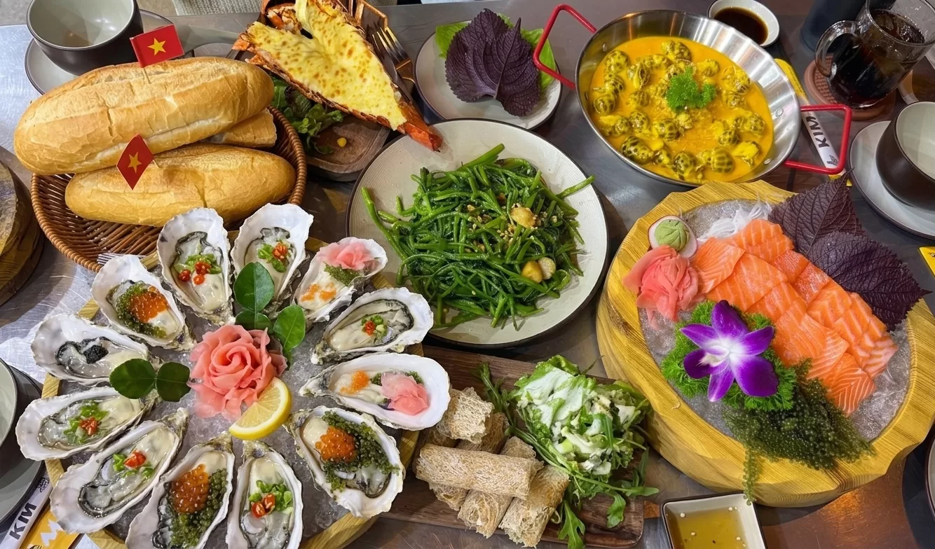 Delicious seafood platter