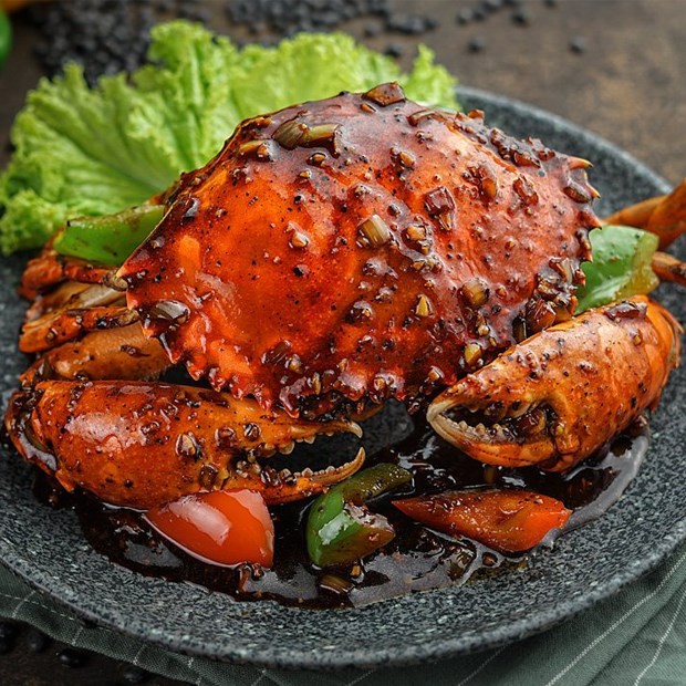 Cách làm cua sốt tiêu đen thơm ngon, đơn giản đậm đà hương vị